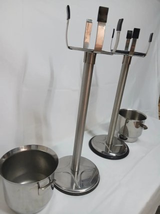 Juego de 2 cubiteras con pie