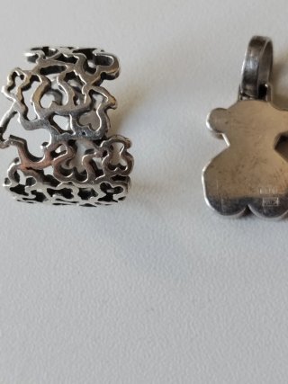 Colgante y Anillo de Plata 925 , marca Tous