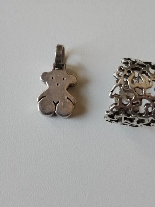 Colgante y Anillo de Plata 925 , marca Tous