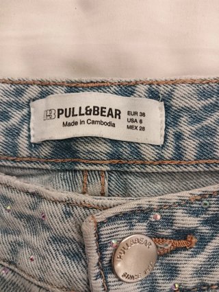 Pantaloni jeans con brillantini