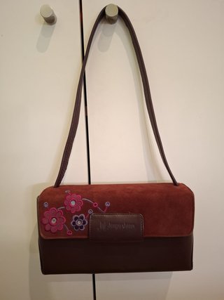 Bolso Jorge Juan granate con flores