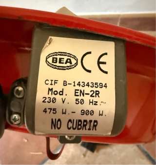 Brasero eléctrico + Rejilla Protectora