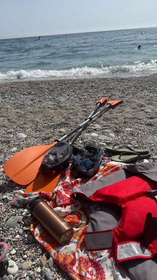 Kayak 3 personas con todos sus accesorios