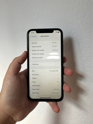 iPhone X Negro leer