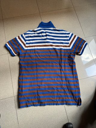 Polo Ralph Lauren Raya Azul Marrón Talla xxl