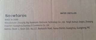 Destilador de agua 4L