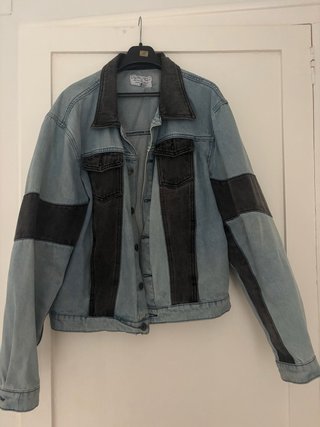 Chaqueta vaquera patchwork