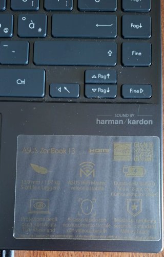 Notebook Asus ZenBook Grigio/Argento