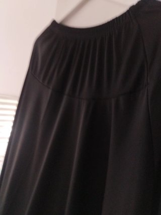 Falda flamenca negra volantes