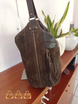 Borsa Casmani Camoscio Marrone