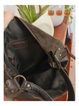 Borsa Casmani Camoscio Marrone