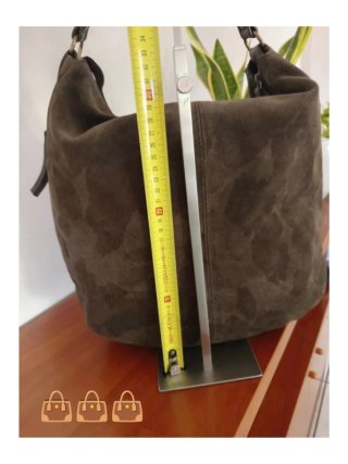 Borsa Casmani Camoscio Marrone