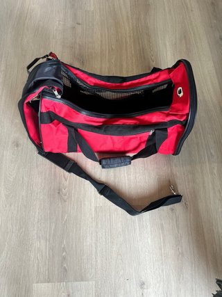 Transportín Perro/Gato Rojo y Negro