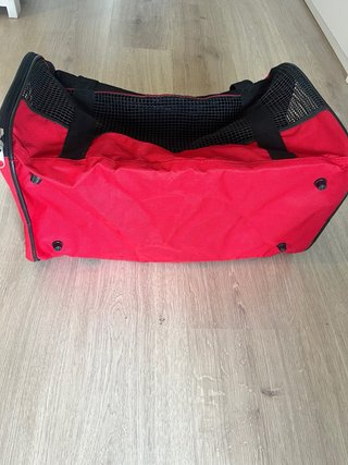 Transportín Perro/Gato Rojo y Negro