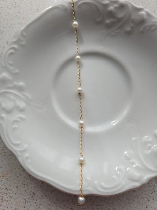 Pulsera Oro 18k y Perlas