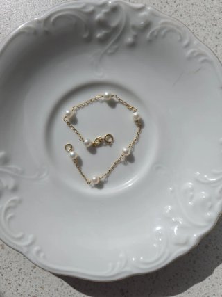 Pulsera Oro 18k y Perlas