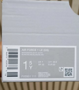 Nike Air Force 1 Blancas Talla 33