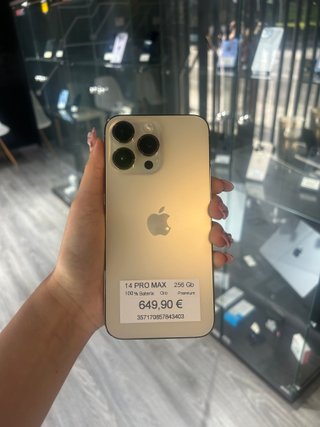 iPhone 14 Pro Max Oro 256GB 100% + Garantía
