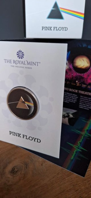 Moneta Pink Floyd Royal Mint❗️ RARA❗️