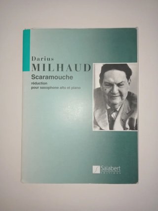 Partitura Scaramouche Milhaud Saxo y Piano