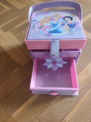 Joyero Princesas Disney Rosa y Morado