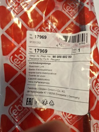 FEBI BILSTEIN 17969 Barra estabilizadora