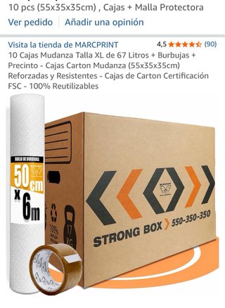 Kit cajas mudanza multitamaño