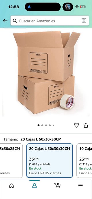 Kit cajas mudanza multitamaño