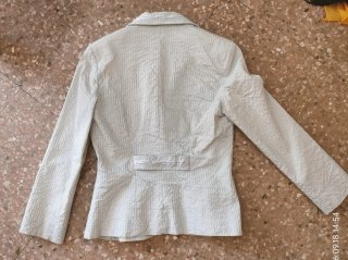 Abito a righe donna con pantaloni e giacca