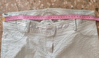 Abito a righe donna con pantaloni e giacca