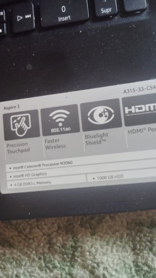 Acer Aspire 3 Portátil Negro