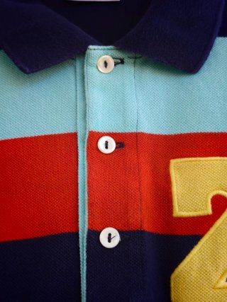 Polo Lacoste Rayas Multicolor Talla M