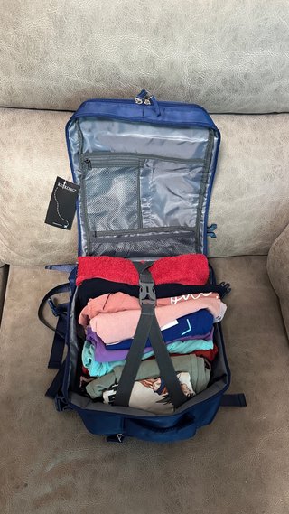Mochila de viaje azul RAYKONG
