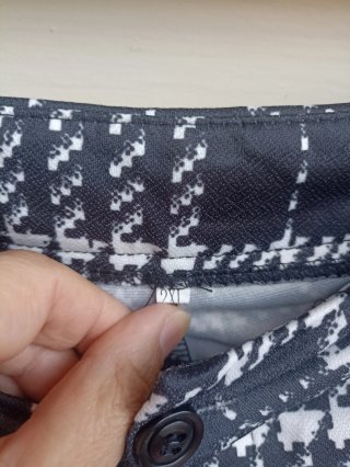 Pantaloni donna fantasia pied-de-poule.