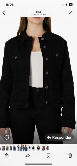 Chaqueta vaquera negra