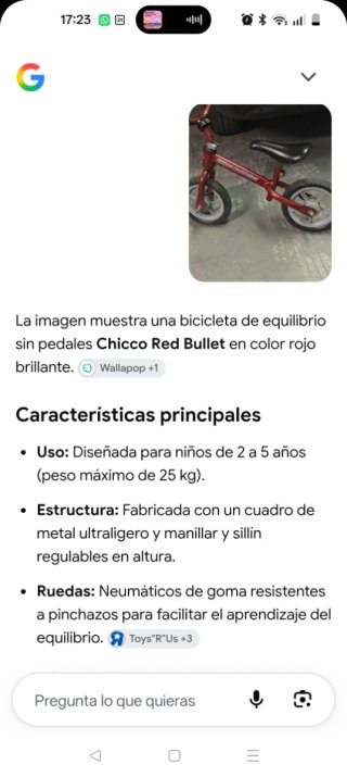 Bici de equilibrio Chicco Red Bullet