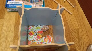 Juego de pesca magnético infantil de madera
