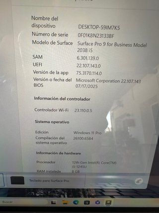 Microsoft Surface Pro 9 Negro