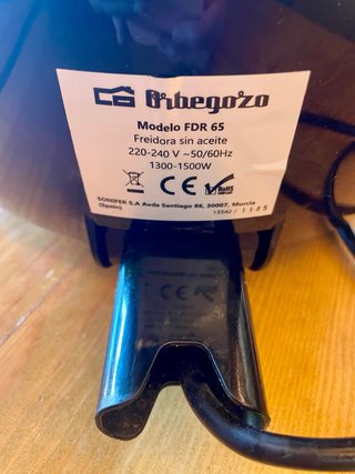 Freidora de Aire Orbegozo Gran Chef