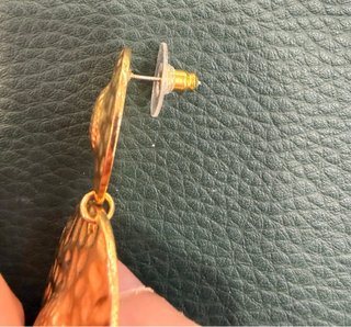 Pendientes largos dorados Luxenter