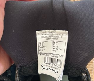 Botas Quechua MH100 WTP Talla 39