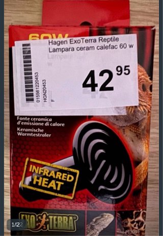 LAMPARA CERÁMICA CALEFACTORA ExoTerra 60W