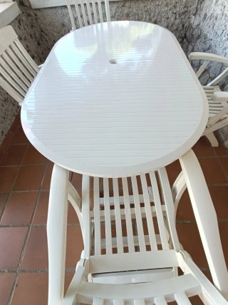 Conjunto Mesa y 4 Sillas Jardín