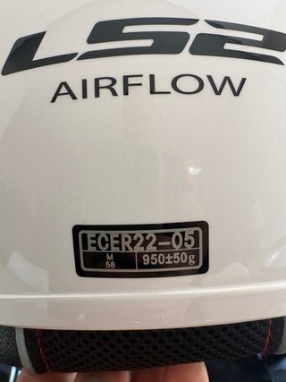 Casco LS2 Airflow Blanco Talla M