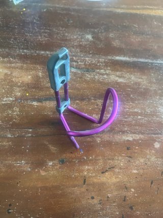Portabidón Bicicleta Morado y Gris , diseño Retro