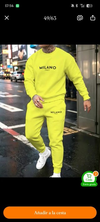 Chandal Milano Amarillo