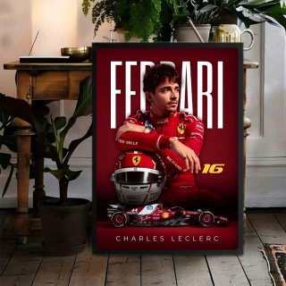 Quadro Ferrari Charles Leclerc