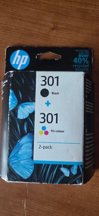 Pack 2 Cartuchos HP 301 Negro y Tricolor