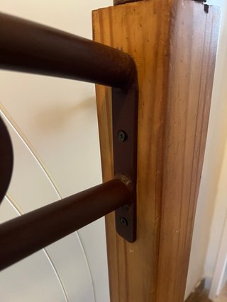 Cabecero pino y forja estilo mexicano Cama 90