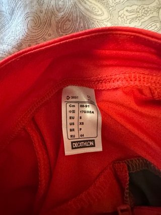 Maillot Ciclismo Btwin Rojo y Negro